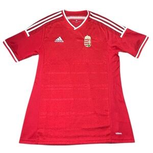 Hungary 2014/2015 Adidas Home Soccer Football Jersey Shirt Red